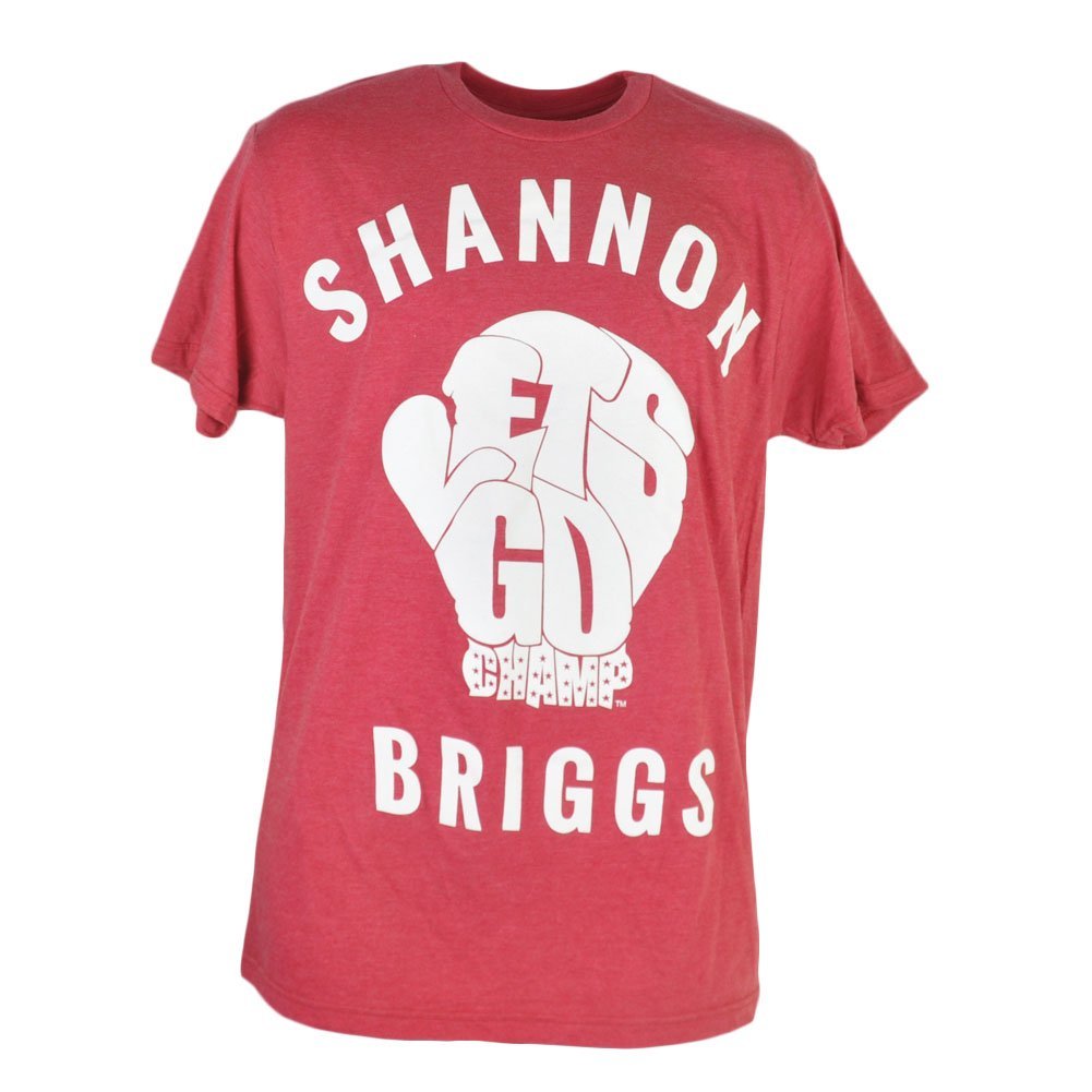 Shannon Cannon Briggs Lets Go Champ Short Sleeve Red Tshirt Tee Mens Boxer Small