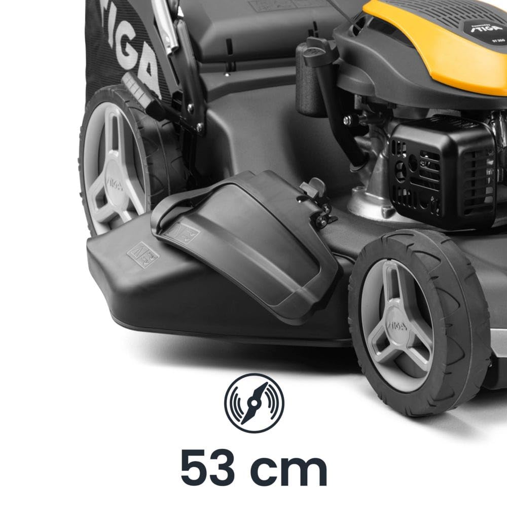 STIGA 955 V Combi Tagliaerba A Scoppio, 196 cc, 53 cm – 4-in-1, Sacco 70 L – Prati fino a 2.000 m²