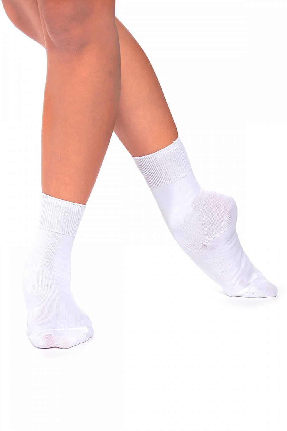 Mytoptrendz White Mytoptrendz® Adult Ankle Dance Ballet Socks 4-7 Uk Size
