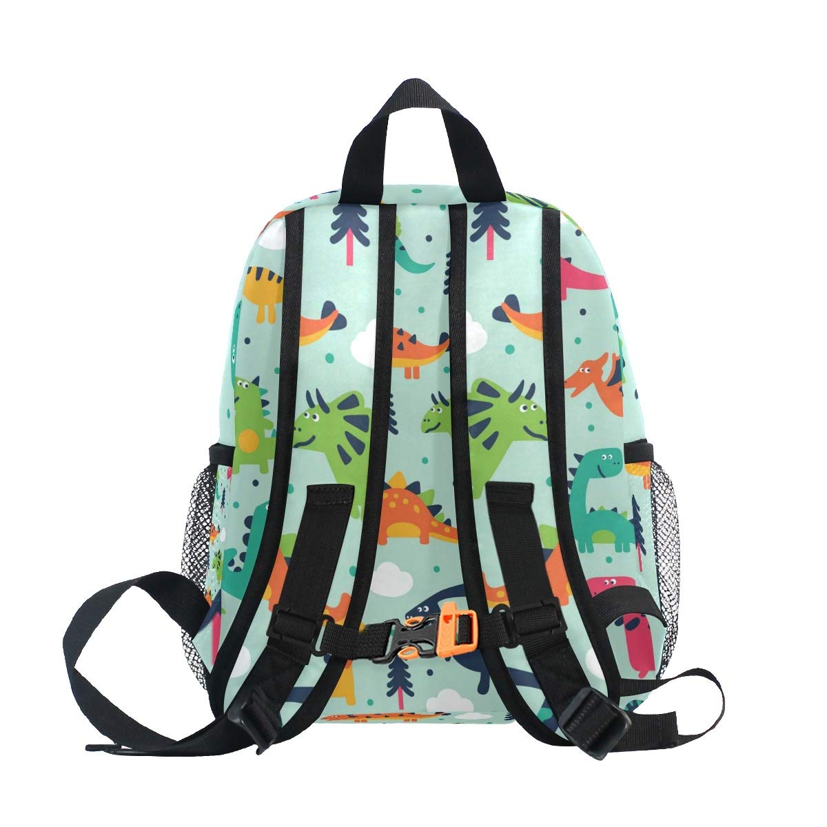 Kids Dinosaur Backpack For Toddlers Boys & Girls Ages 3-7 - Colorful, Adjustable Straps, Chest Buckle - View #7