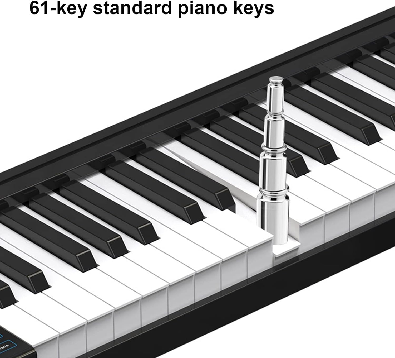 Pianoforte digitale portatile a 61 tasti con Bluetooth MIDI - Doppio altoparlante integrato e pedale Sustain per adulti, bambini e principianti