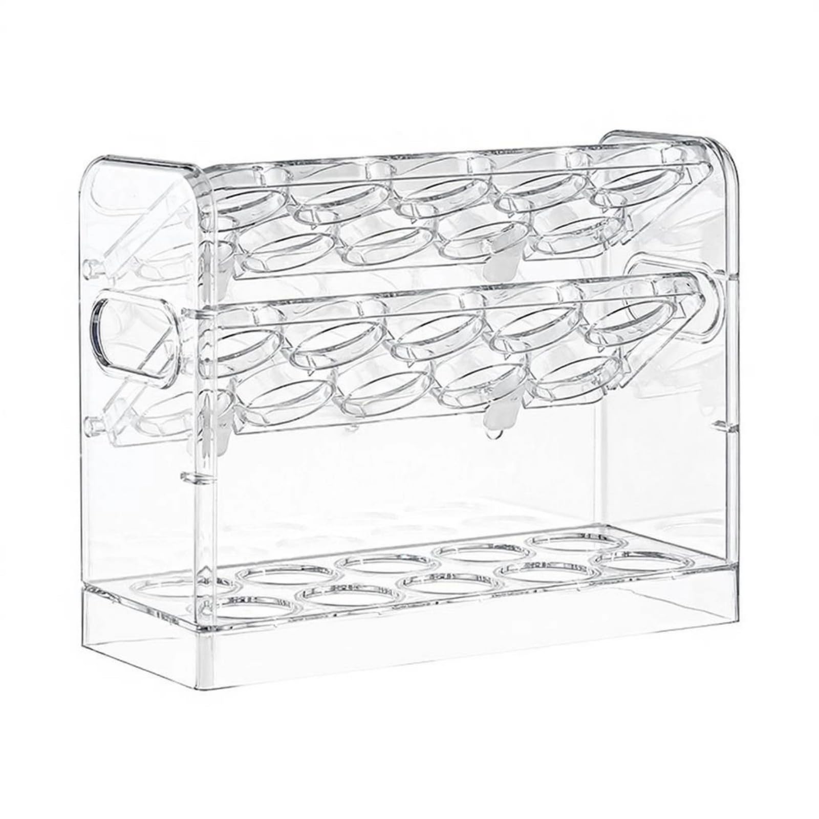 APGLSXY Fridge Mounted Eggs Holder with Visible Layers for Easy Counting and Organized Chicken Eggs Placement Fridge Door Holder