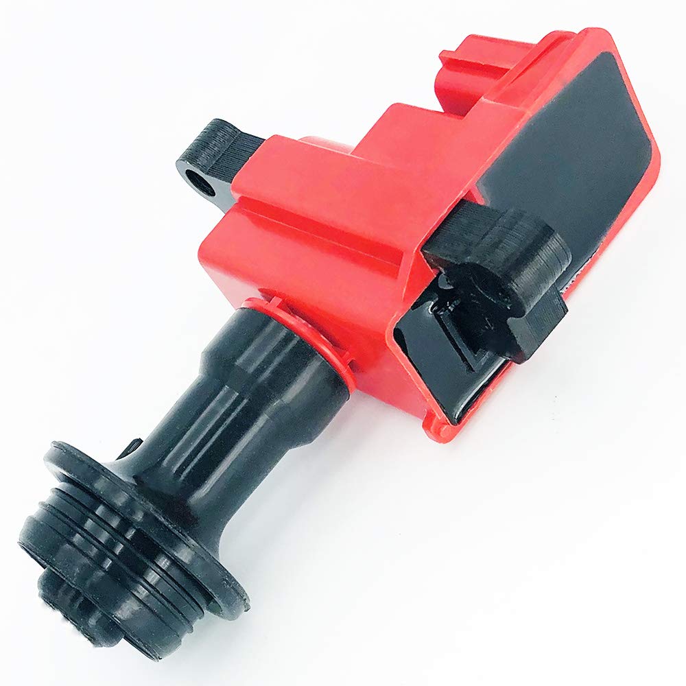 6 bobinas de encendido rojo DMCOIL compatibles con Nissan Skyline GTR Coupe Grolia XI Stagea Cedric Grolia 2.5L 1990-2004 sustituye a OEM 22448-AA100