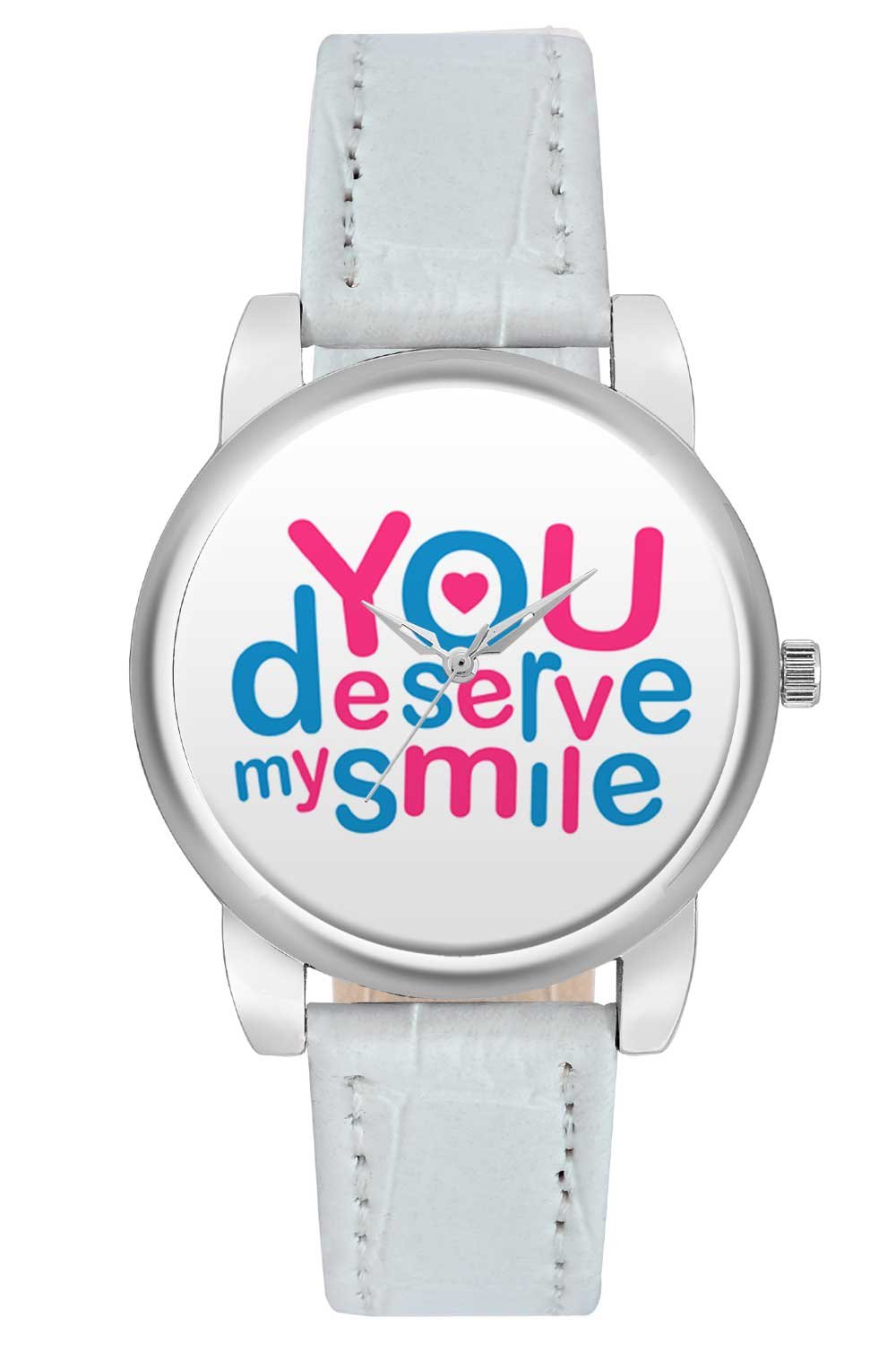 BIGOWL You Deserve My Smile Cute Quote Designer Analog Wrist Watch for Women (B01IC3K4D4) Amazon Price History, Amazon Price Tracker