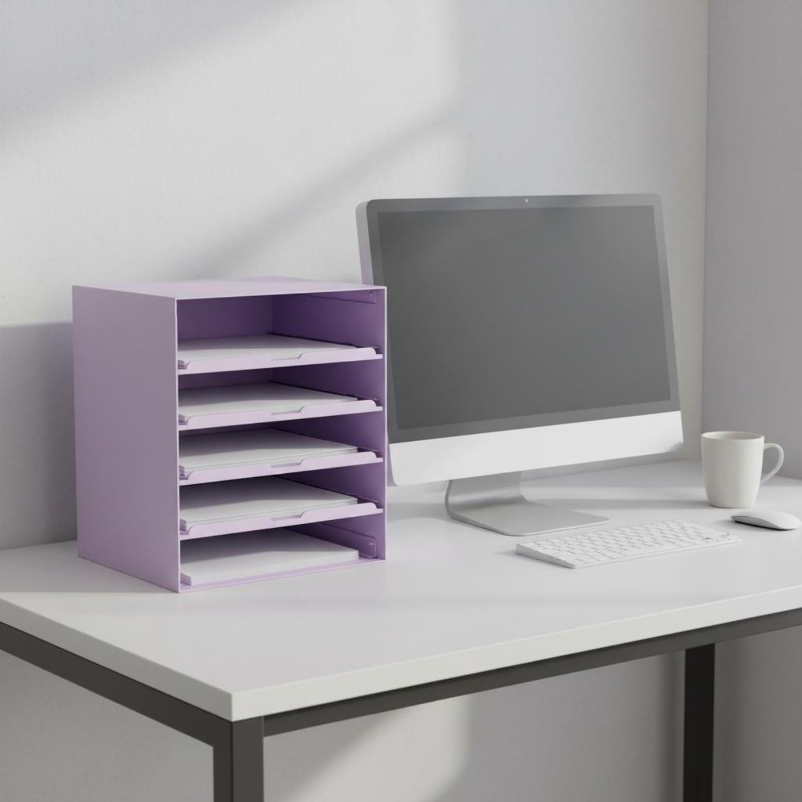 Baoblaze Cassetto Organizer da Scrivania Cassettiera per Cancelleria E Perline Forte E Stabile in Acciaio al Carbonio Adatto per Hobby, Rosa Ciliegio