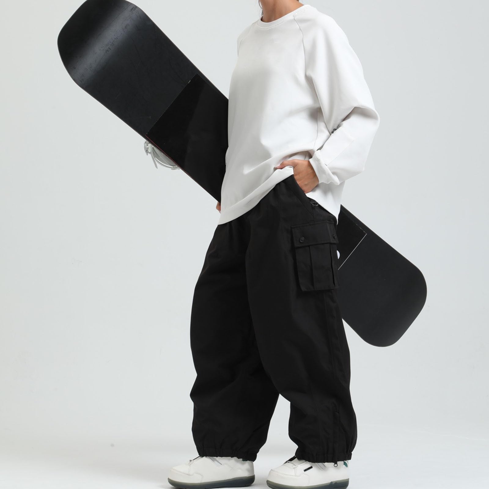 Generisch Snowboardhose für Herren, Baggy, Wasserdicht, Ski Hosen, Schnee-Cargohose, Warme Isolierung, Skihose, Winterhose, Atmungsaktiv, Snowboard Hose, Outdoor Schneehose