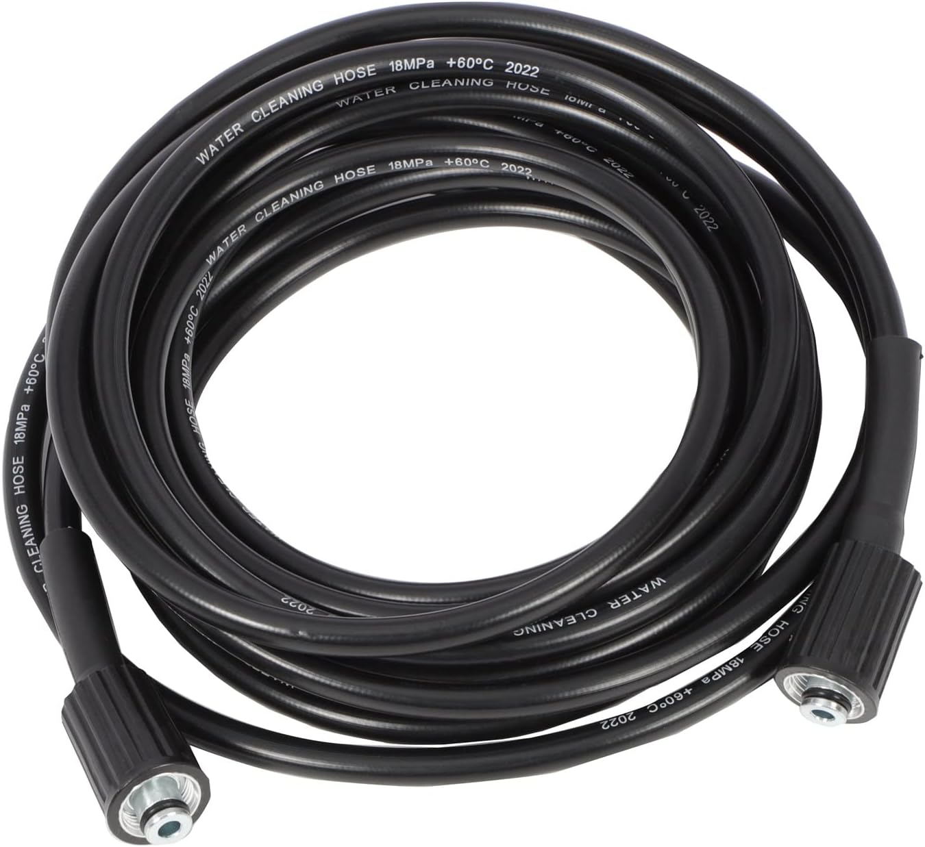 SCITOO 25ft Pressure Washer Hose 3200 PSI 1/4 Inch Kink Free With Couplers Replacement Hybrid Flexible Outdoor Hose for Electric or Gas Power Washer