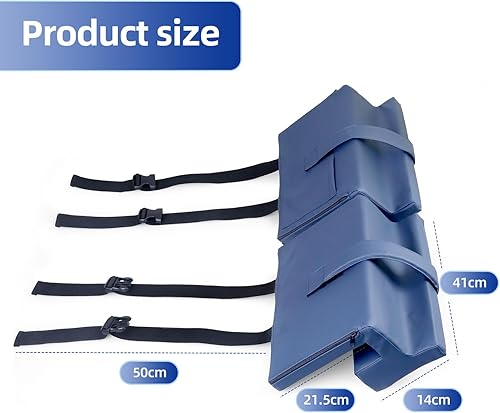 Miniatura 2 de Cojín de apoyo lateral ajustable para silla de ruedas con cuña de espuma, accesorio estabilizador para cómodas almohadillas laterales de silla