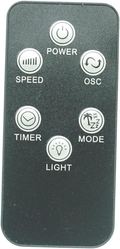 HCDZ Replacement Remote Control for Oscillating Tower Fan (for Mollie A12-FL001-BK)