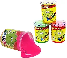 Kit Amoeba Slime Colorida 2 Unidades Infantil – Massa Gelatinosa Divertida Anti Estresse para Crianças Brinquedo Sensorial Colorido - Original