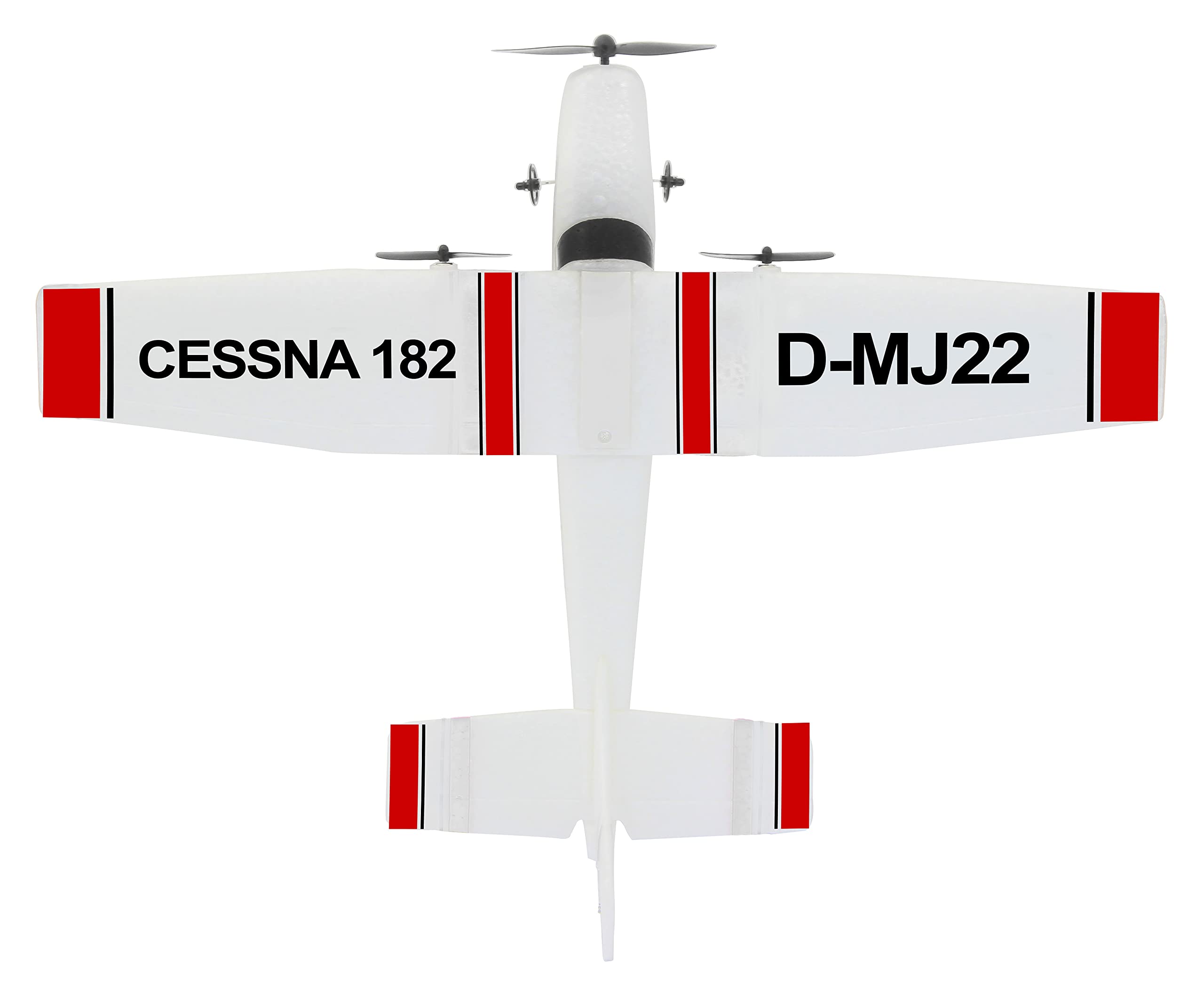 Jamara Cessna 182 Avión 2,4GHz Gyro 2CH - Modelo de Avión Teledirigido, Avión por Radiocontrol, con Giroscopio, Vuelo Estable, Vuelo automático, En Microespuma Flexible, para Principiantes