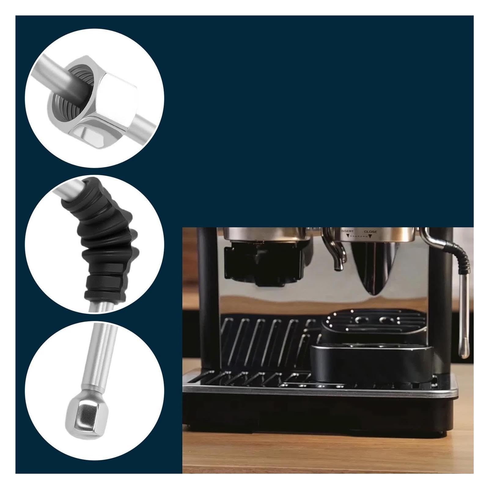 Compatibile Con La Macchina Da Caffè DeLonghi 680/685 | Lancia vapore portatile di ricambio in acciaio inossidabile