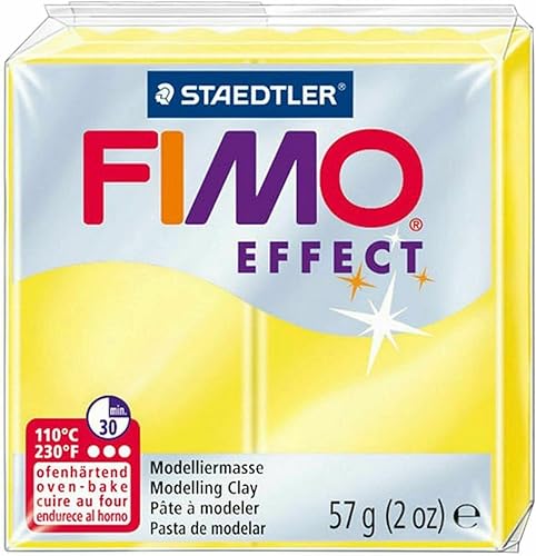 Miniatura 5 de FIMO Soft & Effect - Arcilla polimérica para modelar horno, 2.01 oz, juego de 8, tonos amarillos y verdes