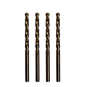 STROTON Metric M42 8% Cobalt Drill Bits for Stainless Steel and Hard Metal (5.5mm x 4pcs)