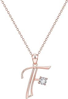 Collane con Ciondolo Regalo per Donna 26 Gioielli con Catena con Nome Lettera Inglese di Moda