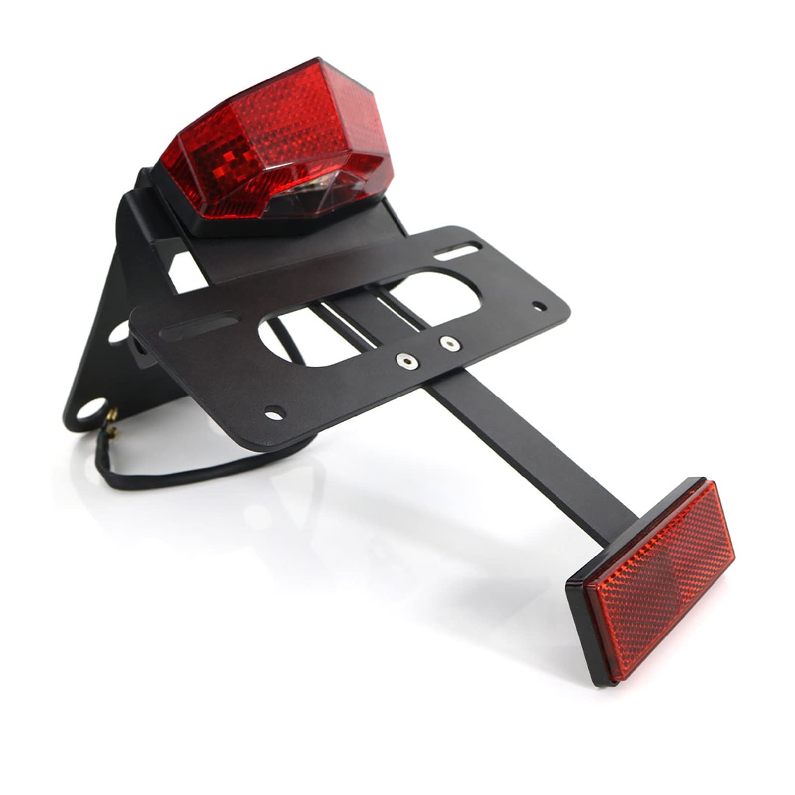 Support de plaque tail tidy rouge rigide pour moto Kawasaki KLX250T KLX250SF