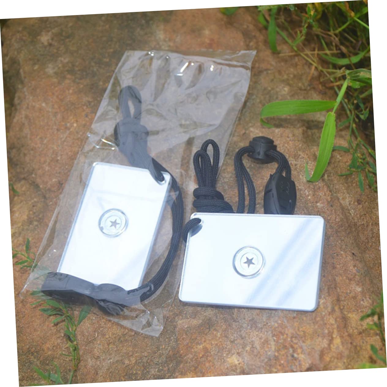 Toddmomy Miroir du Signal De Camping Signalisation Visibilité Survie De Plein Air Urgence Réflexion Acrylique