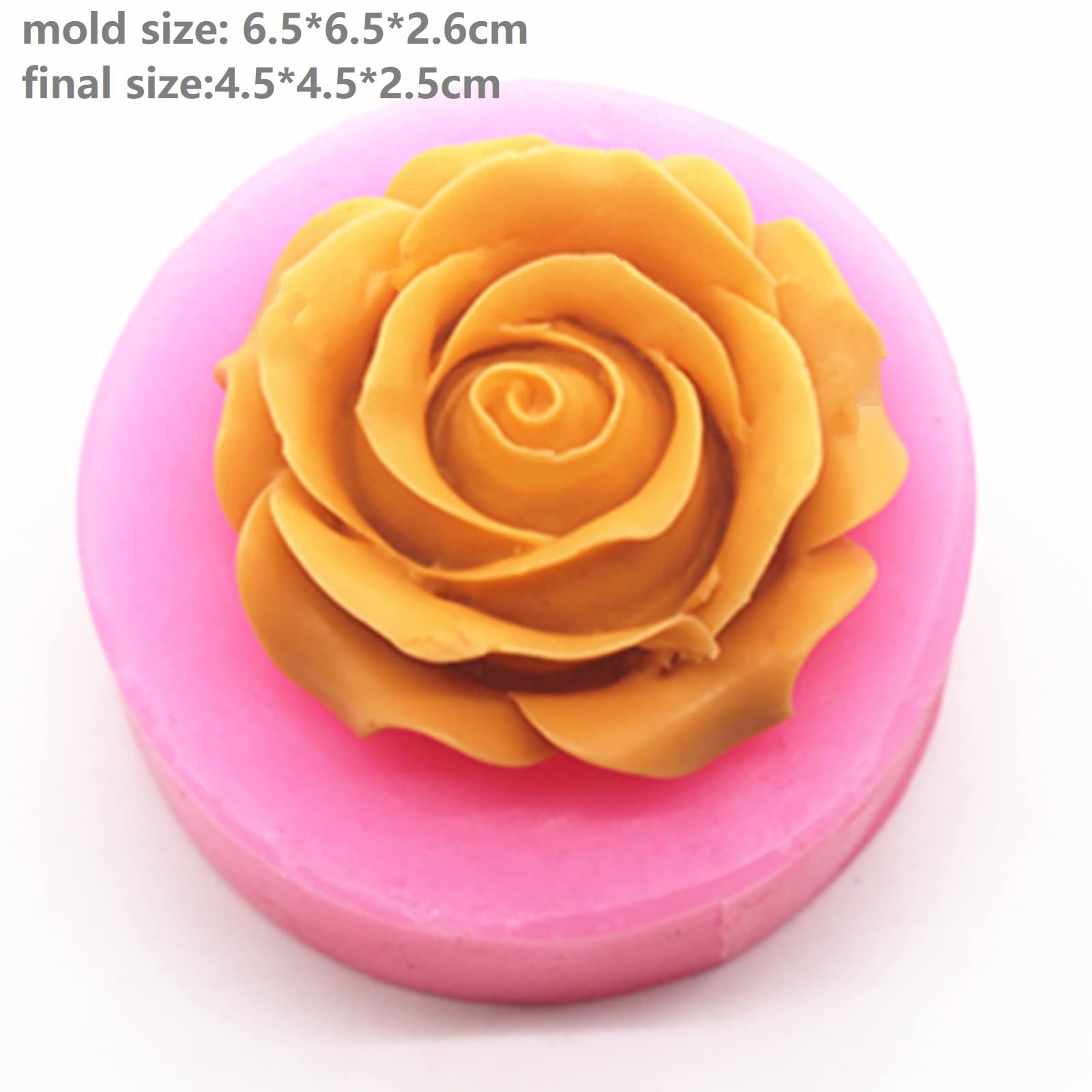 Amazon.co.jp: バラの花びら樹脂型 - 円形&丸形、石鹸&キャンドル型