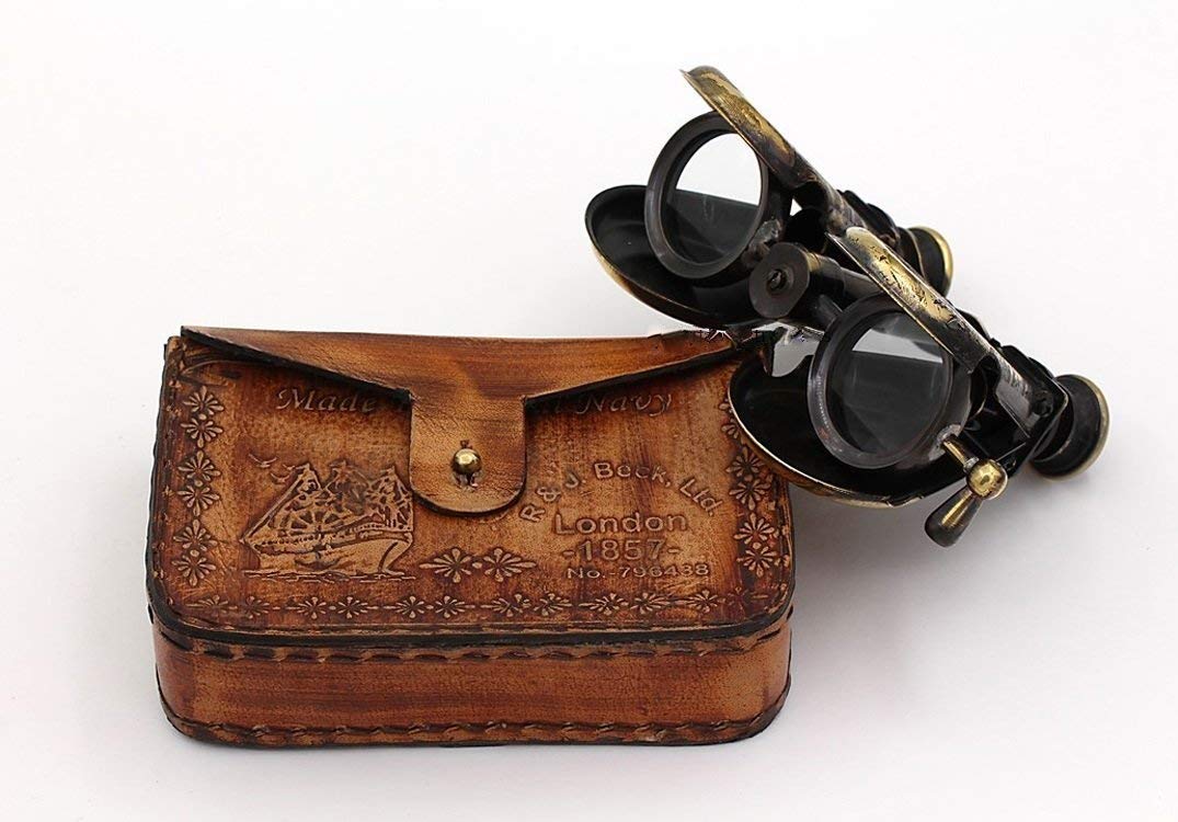 Monocular Spyglass Scope/Opera Binocular/Nautical Binocular/Telescope with Leather Case/Steampunk
