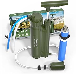 Filtro de agua para exteriores con filtro RO purificador de agua para exteriores con capacidad de filtro de 10000 l filtro de agua potable para camping, excursiones, emergencias, etc. (Verde)