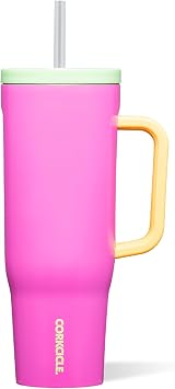 Corkcicle Cruiser Insulated Tumbler - Keeps Drinks Cold 20 Hours - Triple-Insulated Stainless Steel - Spill-Proof Lid - Summer Drinkware Gift - Keeps Drinks Ice Cold - 40 oz - Sunglass Tan