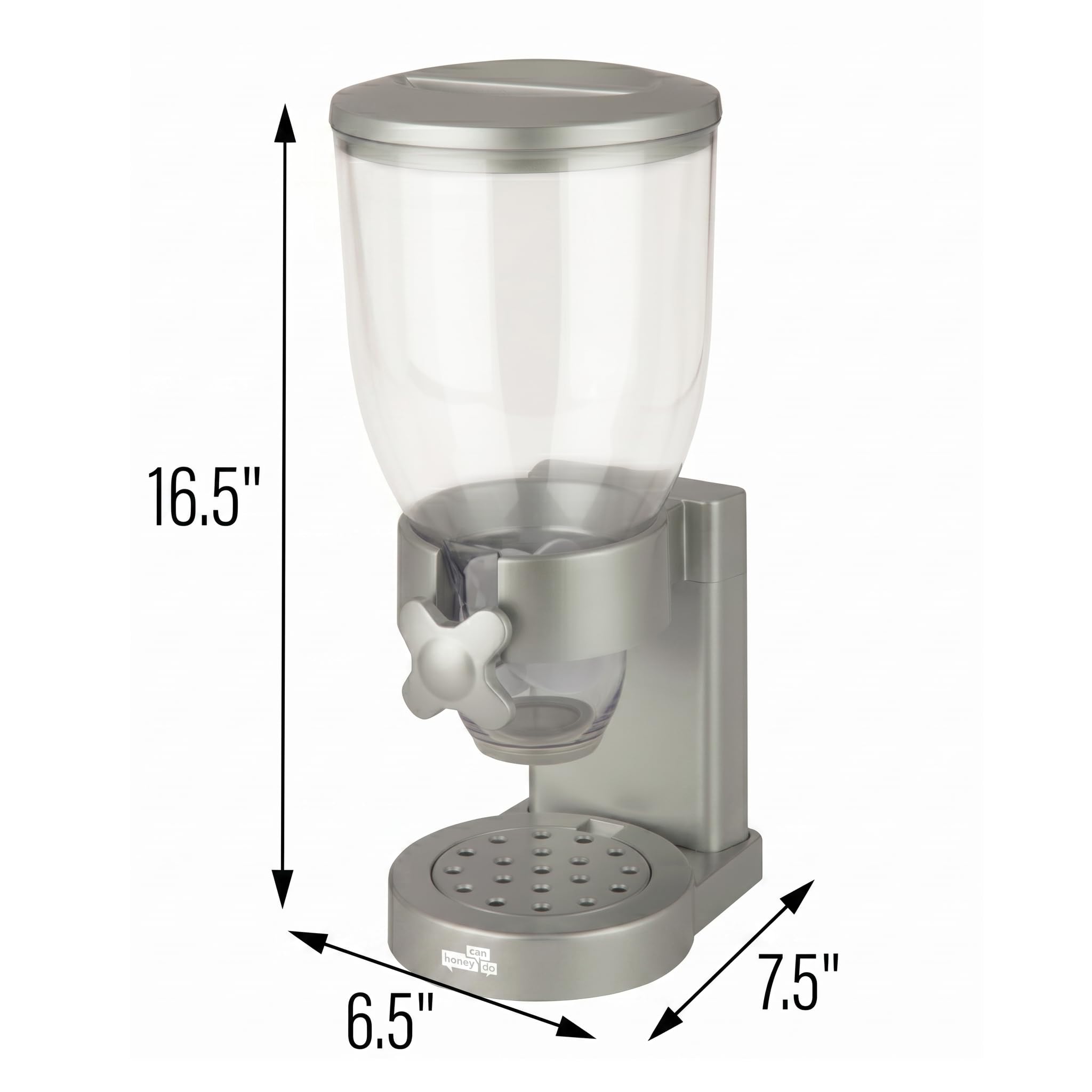 Honey Can Do KCH-06119 Indispensable MD Distributeur Original Acier Inoxydable Argent/Chrome 19,05 x 16,51 x 41,4 cm