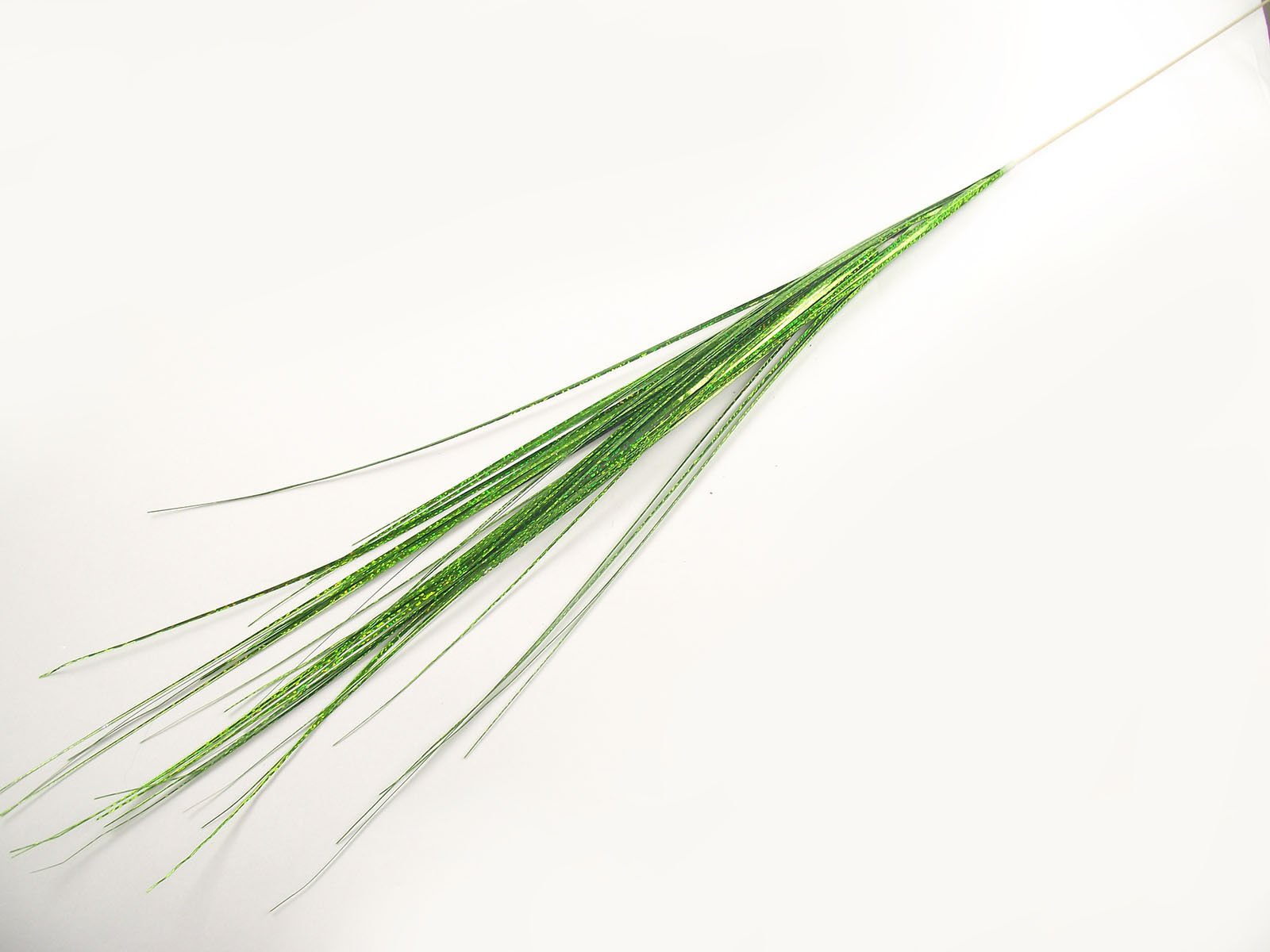Meena Supplies Green Shiny Glittery 90Cm Holographic Onion Bear Grass Stem In 6 Colours (Green)