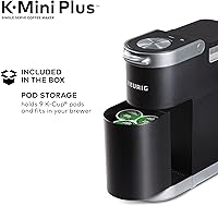 Vista 6 de Keurig K-Mini Plus - Cafetera de una sola porción con Café Bustelo Espresso estilo café tostado oscuro, 72 cápsulas K-Cup