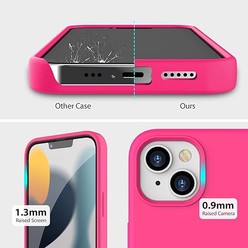 Miniatura 3 de ZUSLAB Funda de silicona real compatible con Apple iPhone 13 de 6.1 pulgadas (2021), silicona líquida antiarañazos, goma de gel, a prueba de golpes,