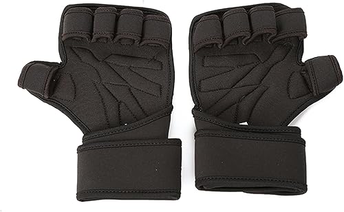 Miniatura 1 de Open Gym Gloves for Women and Men Weight Lifting Gloves with Wrist Fingerless Workout Gloves Sports Gloves