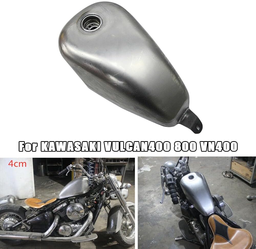 Petrol Gas Motorcycle Fuel Tank For KAWASAKI VULCAN400 800 VN400 4cm Depth