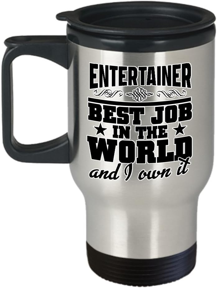 mmandiDESIGNS Entertainer Travel Mug Best Job In The