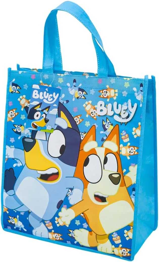 Disney Bluey Reusable Shopping Tote Bags, 16 Inch, Multi-Pack image 4