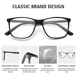 hunsquer Blue Light Glasses for Women Blue Light Blocking Glasses Men Computer Gaming Blue Screen Glasses Mens Blue Light Blocker Glasses