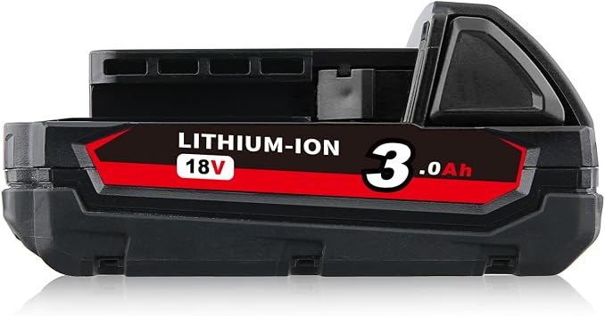 3.0Ah 1PACK Replacement for Milwaukee 18V Battery 48-11-1820 48-11-1840 48-11-1850 48-59-1812 48-59-1802 Cordless Power Tools,Compatible with Milwaukee 18V Lithium Ion Battery