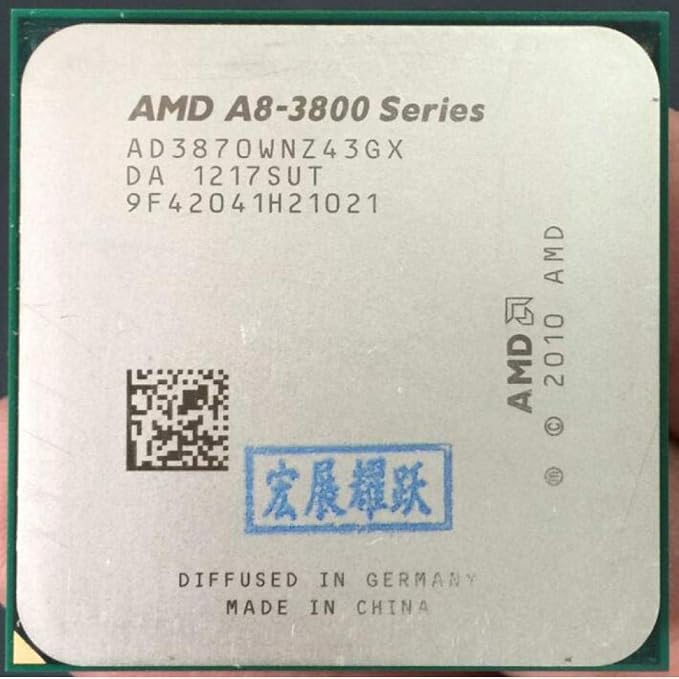 Amazon Com Amd A8 Series A8 3870k Ad3870wnz43gx A8 3870 Quad Core Cpu 100 Working Properly Desktop Processor Electronics