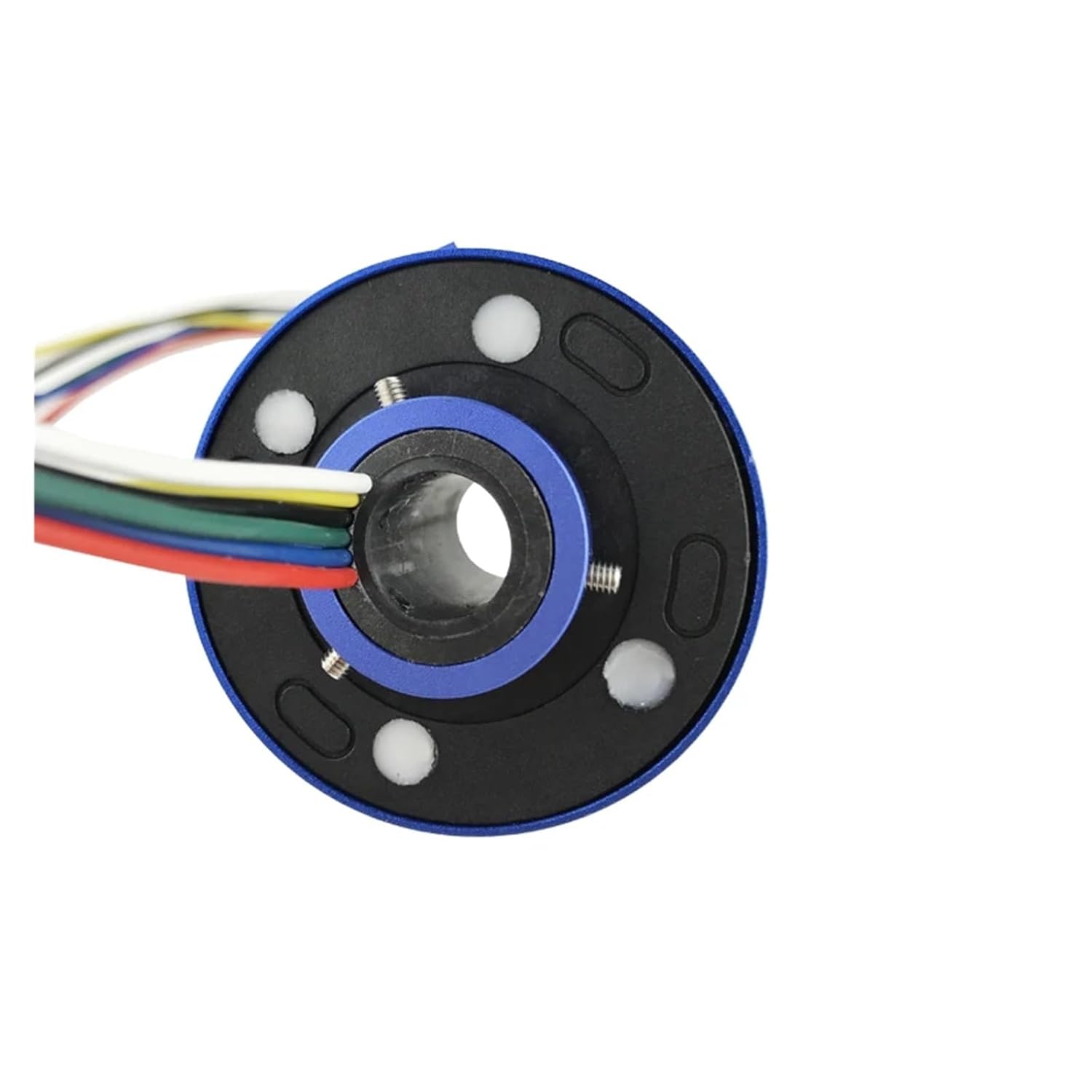 Hollow Shaft Slip Ring Aperture 12.7mm 2/4/6/12 Channels 10A OD 54mm Automatic arm Rotating Base(12 Channels)