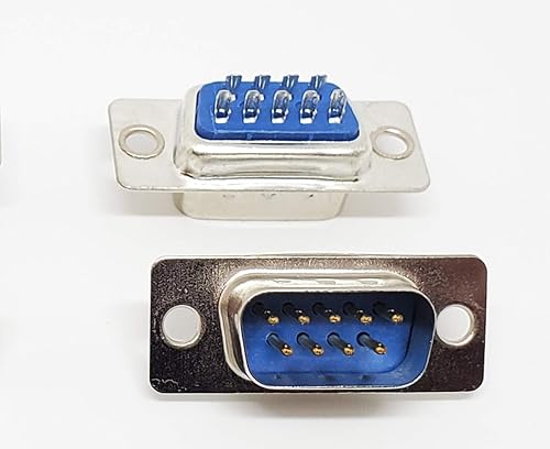 Miniatura 4 de Pc Accessories - 10 pares DB9 macho y hembra D-Sub conector tipo soldadura, paquete de 20 (10 machos + 10 hembra)