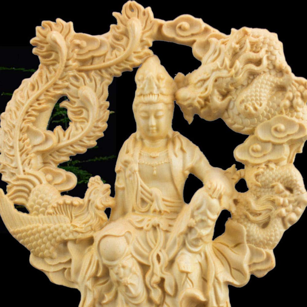 Nowoczesna minimalistyczna abstrakcyjna rzeźba kreatywna rzeźba do domu, figurka dekoracyjna figurka figurka zwierzę statuetka ozdoby chiński guanyin smok i feniks statua rzeźba z litego drewna
