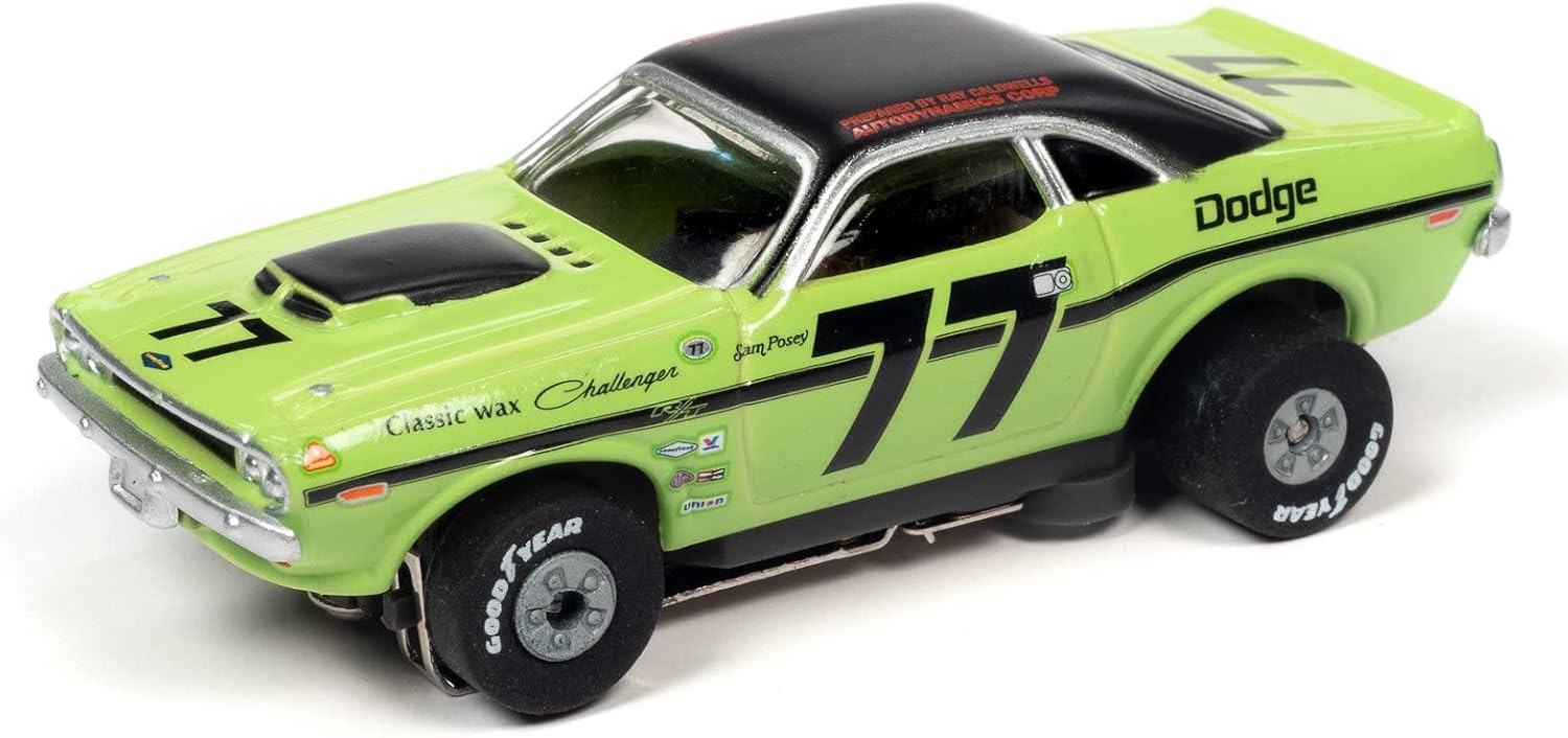 Auto World SC357-1 Thunderjet Sam Posey 1970 Dodge Challenger HO Scale Slot Car