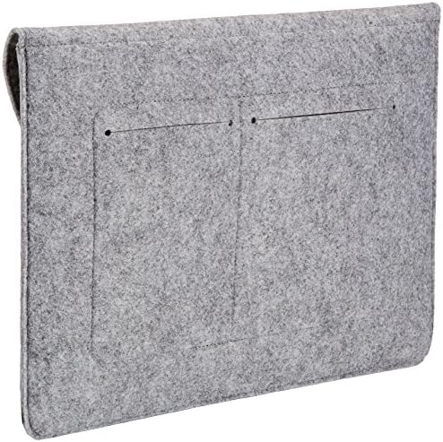 Amazon Basics 13" Felt Laptop Sleeve - Light Grey