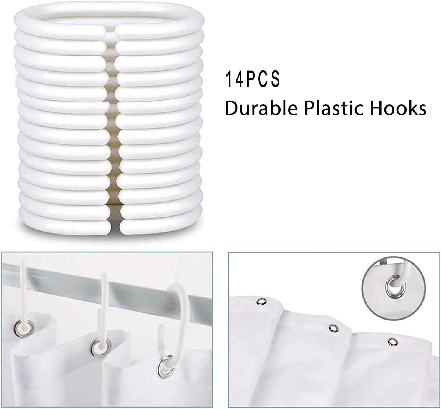 Baocicco Watercolor Hanging Floral Shower Curtain Spring Botanical Colorful Wildflower Vines Shower Curtains for Bathroom Home Bathtubs Waterproof Fabric Bathroom Accessories with Hooks 84x72 Inches