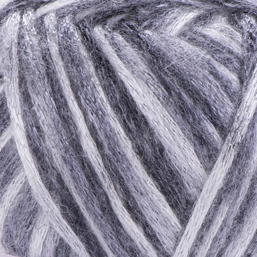 Image of YarnArt Melody Variegated Chainette - Metallic Sheen Fiber for Knitting, Crochet & Embroidery, 100g (3.5 oz) Skein, 230m (251 yd), Premium Blend of 70% Polyamide 21% Acrylic 9% Wool (905)