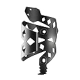 Portland Design Works Water Bottle Cage - Lightweight Water Bottle Holder for Bikes, RATTLESNEK KEJ, Black - Right Opening
