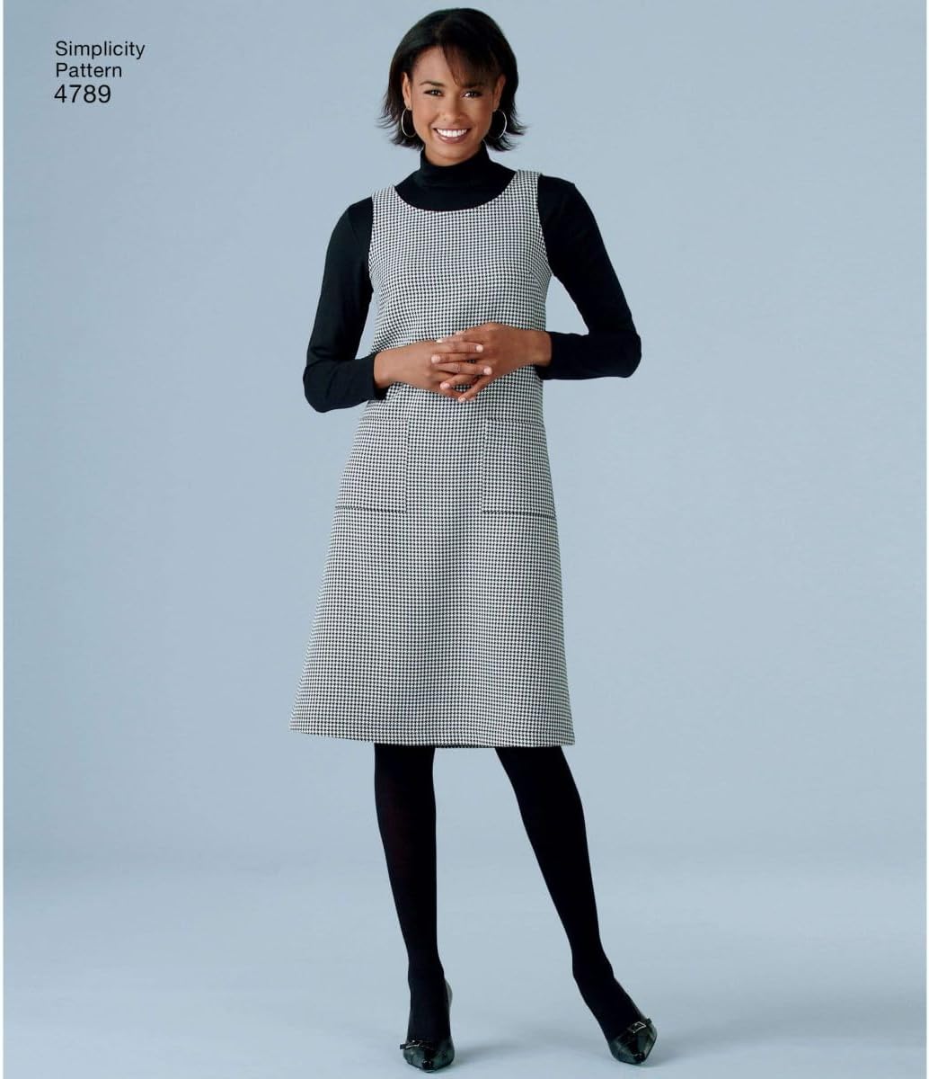 Simplicity 4789 Easy-to-Sew Plus Size Pants, Vest, Jacket and Jumper Sewing Pattern for Women by In K Design, Sizes AA (10 -18)