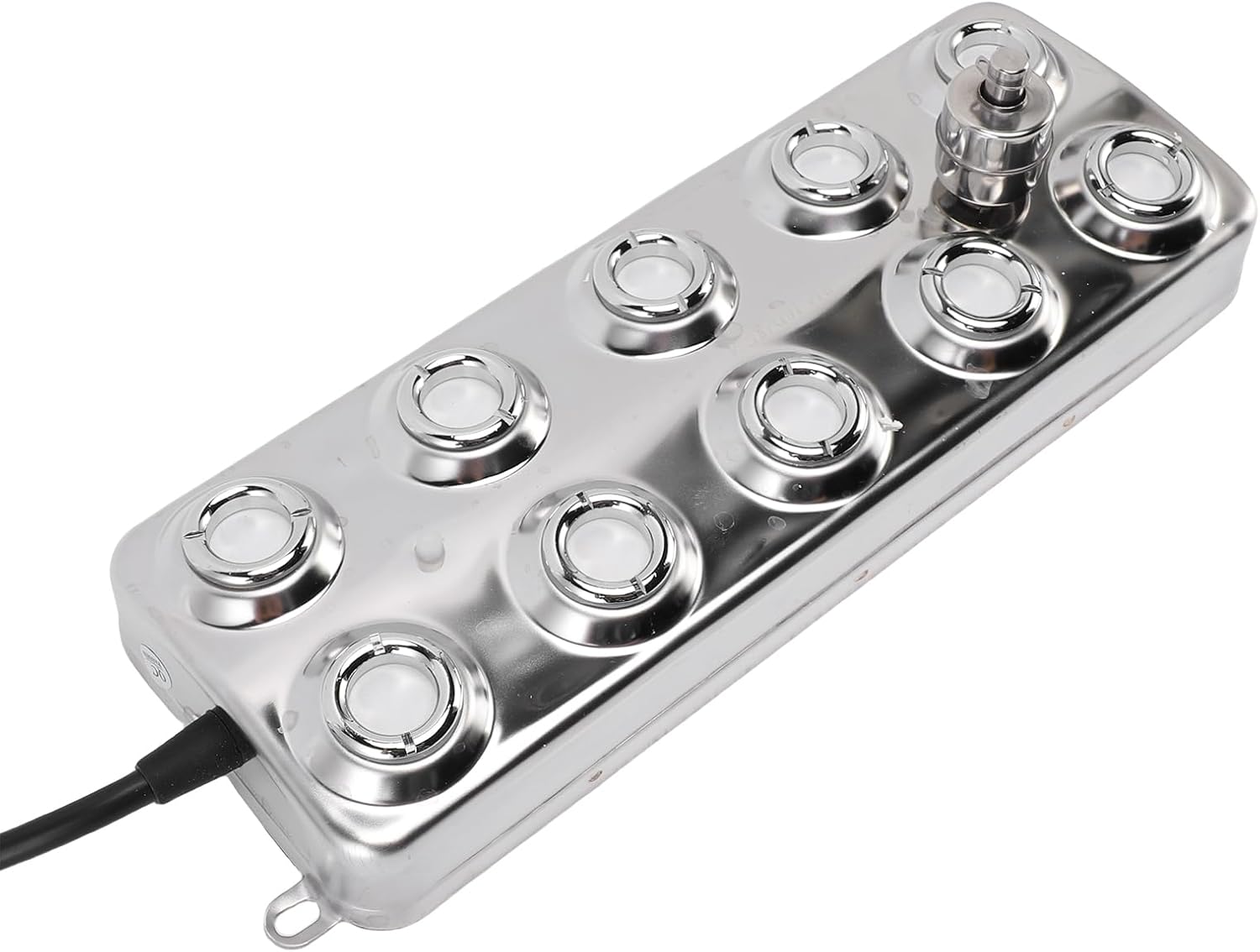 Ultrasonic Fogger, 10 Head Stainless Steel Mist Maker for Pond Landscape Rockery Pool