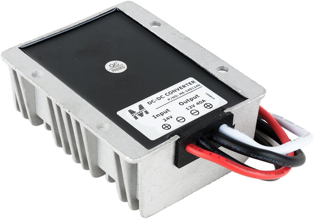 Uр Tо 60% оƒƒ uxcell New BIG-Size Voltage Converter Regulator DC/DC DC 24V to DC 12V 40A 480W Buck Transformer Waterproof