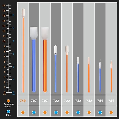 Miniatura 3 de Juego de 200 cepillos desechables de limpieza de hendiduras para espacios pequeños, detalles de huecos, suministros de herramientas de limpieza para
