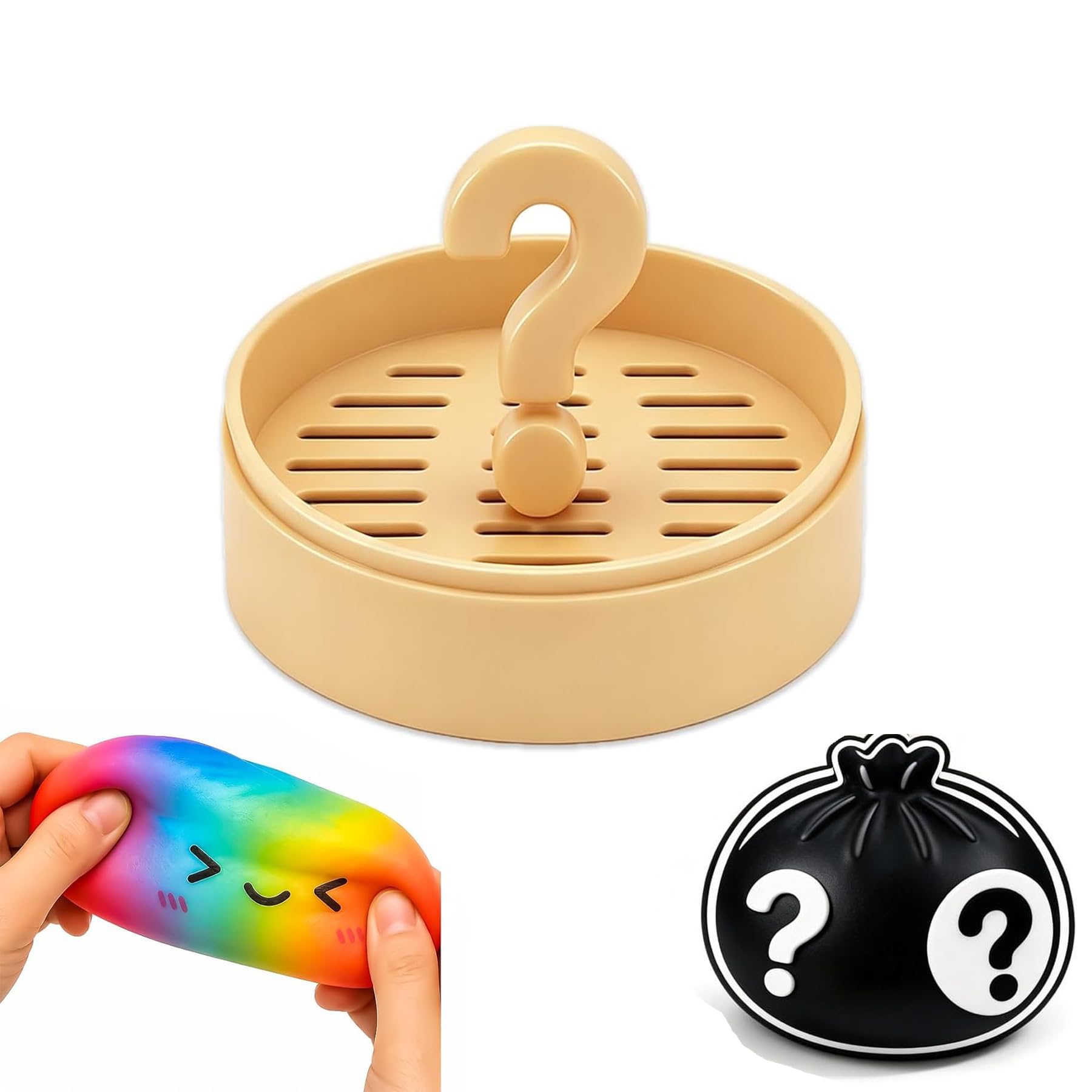 Random Glitter Squishy Toy with Dumpling