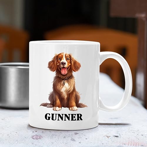 Miniatura 148 de Taza de café negra personalizada con nombre Chow Chow Chow de 11 onzas, taza de café blanca personalizada para perros Chow Chow, regalos para Chow